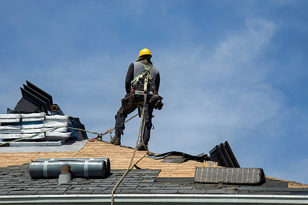 Professional Roof Installation technician working in Jamestown, ND